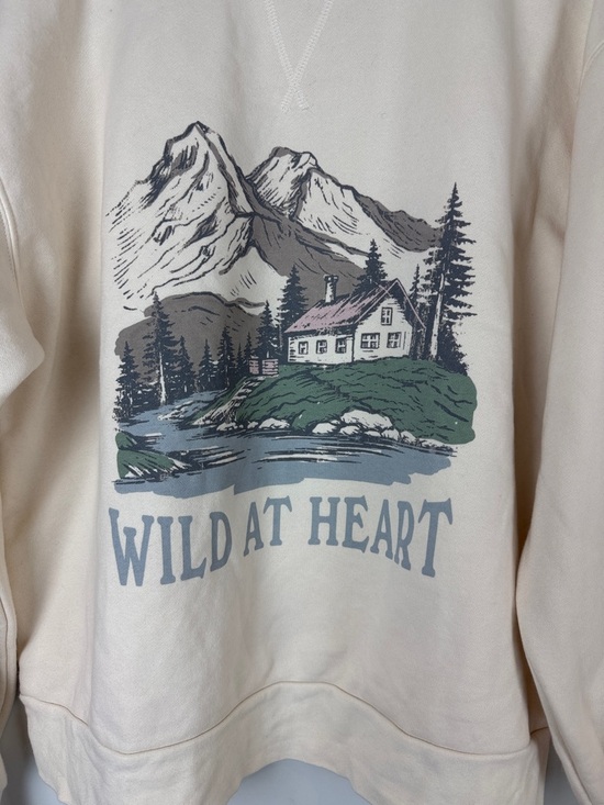 Joe Fresh X Jillian Harris Cream Graphic Sweatshirt - Picture 3 of 7